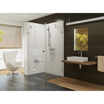 Ravak Brillant BSDPS-100/100 L kabina prysznicowa 100x100 cm kwadratowa lewa chrom/szkło przezroczyste 0ULA0A00Z1