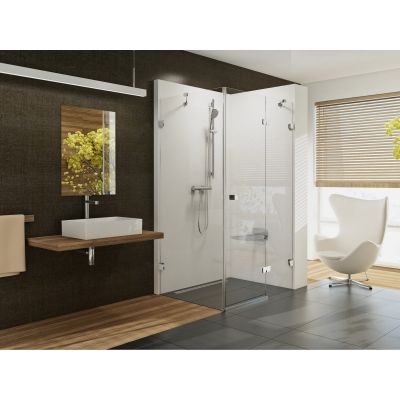 Ravak Brillant BSDPS-80/80 P kabina prysznicowa 80x80 cm kwadratowa prawa chrom/szkło przezroczyste 0UP44A00Z1