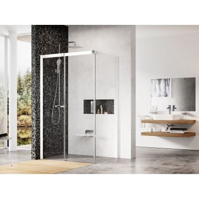 Ravak Matrix MSDPS-100/100 L kabina prysznicowa 100x100 cm kwadratowa lewa biały/szkło przezroczyste 0WLAA100Z1