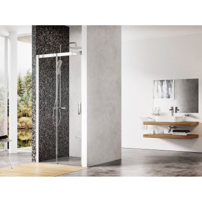 Ravak Matrix MSD2-110 L drzwi prysznicowe 110 cm przesuwne lewe polerowane aluminium/szkło przezroczyste 0WLD0C00Z1