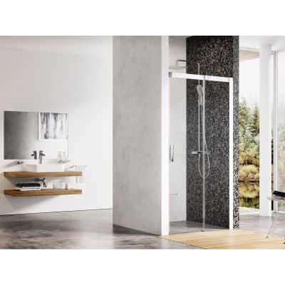 Ravak Matrix MSD2-110 R drzwi prysznicowe 110 cm przesuwne prawe biały/szkło przezroczyste 0WPD0100Z1
