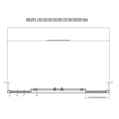 Ravak Blix II drzwi prysznicowe NBLDP4 130 cm rozsuwane biały mat/szkło przezroczyste 0YMJ0E00Z1