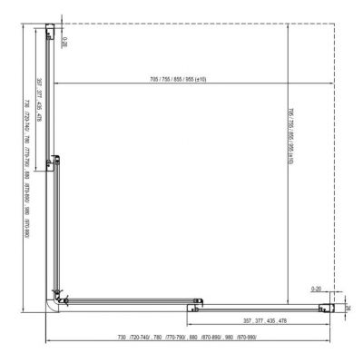 Ravak Supernova kabina prysznicowa 80x80 cm kwadratowa biały połysk/szkło przezroczyste 14V401O2Z1S