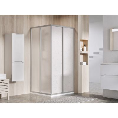 Ravak Supernova SRV2-100 S drzwi prysznicowe 100 cm przesuwne częściowe 1/2 satyna/pearl 14VA0UO211