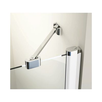 Ravak Chrome CRV2-100 drzwi prysznicowe 100 cm częściowe 1/2 biały/szkło przezroczyste 1QVA0100Z1