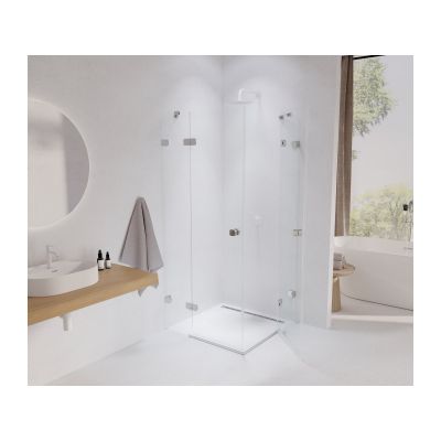 Ravak Brillant BSRV4-90 kabina prysznicowa 90x90 cm kwadratowa chrom/szkło przezroczyste 1UV77A00Z1