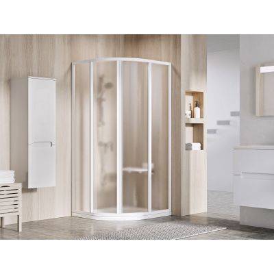 Ravak Supernova SKCP4-80 kabina prysznicowa 80x80 cm półokrągła biały/szkło grape 3114O102ZG