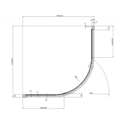 Ravak Pivot PSKK3-100 kabina prysznicowa 100x100 cm półokrągła polerowane aluminium/szkło przezroczyste 376AAC00Z1