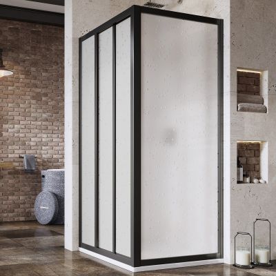 Ravak Supernova ASDP3-90 drzwi prysznicowe 90 cm czarny mat/pearl 00V703R211