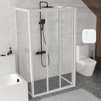 Ravak Supernova ASDP3-130 drzwi prysznicowe 130 cm biały/pearl 00VJ01R211