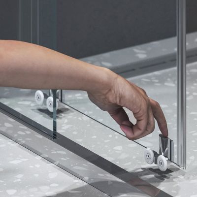 Ravak Blix II kabina prysznicowa NBLCP4 80x80 cm półokrągła bright alu/szkło przezroczyste 3BM40C40Z1