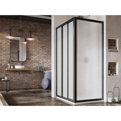 Ravak Supernova APSS-90 ścianka prysznicowa 90 cm czarny mat/pearl 940703R211