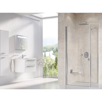 Ravak Chrome CPS-80 ścianka prysznicowa 80 cm stała polerowane aluminium/szkło przezroczyste 9QV40C00Z1