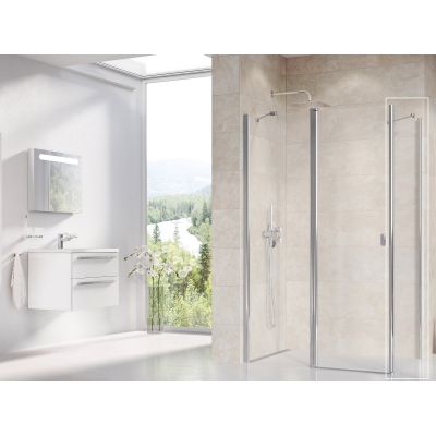 Ravak Chrome CPS-100 ścianka prysznicowa 100 cm stała polerowane aluminium/szkło przezroczyste 9QVA0C00Z1