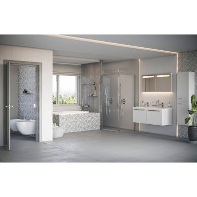 Ravak Chrome CPS-100 ścianka prysznicowa 100 cm stała polerowane aluminium/szkło przezroczyste 9QVA0C00Z1