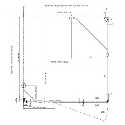 Ravak SmartLine SMPS-100 P ścianka prysznicowa 100 cm stała prawa chrom/szkło przezroczyste 9SPA0A00Z1
