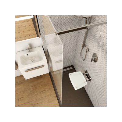 Ravak Ovo B II siedzisko prysznicowe nierdzewne opal B8F0000052