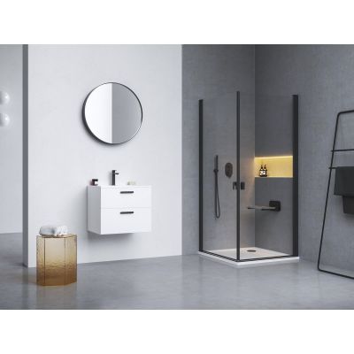 Ravak Chrome siedzisko prysznicowe czarne clear B8F0000065