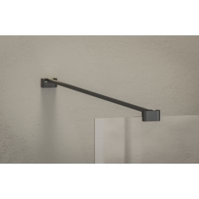 Ravak Walk in Wall Air ścianka prysznicowa walk-in 90 cm czarny mat/szkło przezroczyste GW9W70300Z1C
