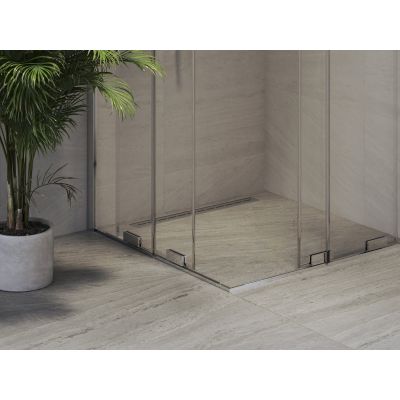 Ravak Roll RORV2 kabina prysznicowa 90x90 cm kwadratowa chrom połysk/szkło przezroczyste X14V70C00Z1