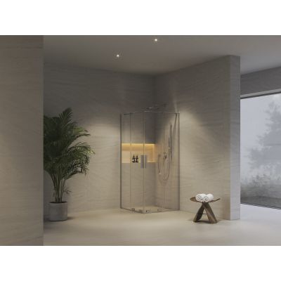 Ravak Roll RORV2 kabina prysznicowa 90x90 cm kwadratowa chrom połysk/szkło przezroczyste X14V70C00Z1