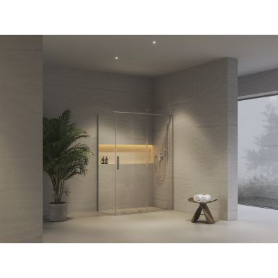 Ravak Roll ROPS ścianka prysznicowa 80 cm chrom połysk/szkło przezroczyste X90V40C00Z1