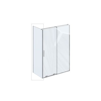 Ravak Roll ROPS ścianka prysznicowa 100 cm chrom połysk/szkło przezroczyste X90VA0C00Z1