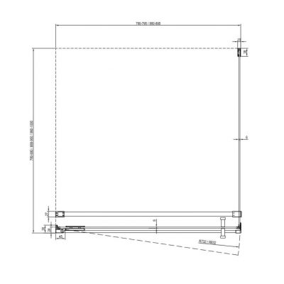 Ravak Cool! ścianka prysznicowa 80 cm biały mat/szkło przezroczyste X9VV40E00Z1