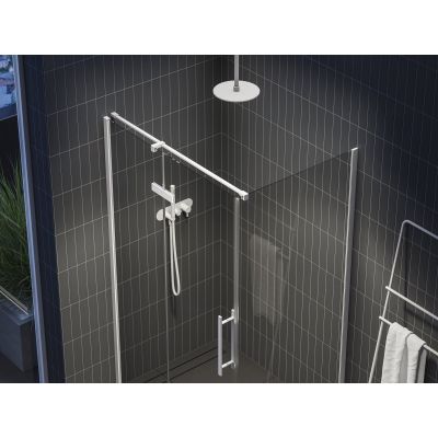 Ravak Cool! ścianka prysznicowa 90 cm biały mat/szkło przezroczyste X9VV70E00Z1