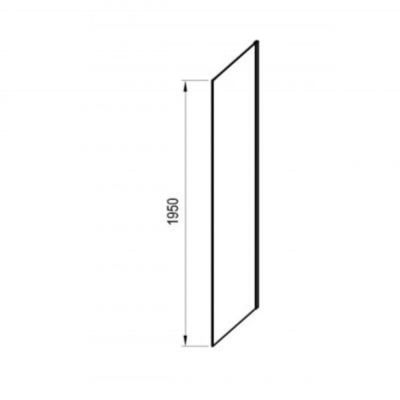 Ravak Cool! ścianka prysznicowa 100 cm biały mat/szkło przezroczyste X9VVA0E00Z1