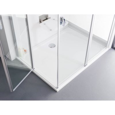 Ravak Gigant Pro Chrome brodzik 110x80 cm prostokątny biały XA04D401010