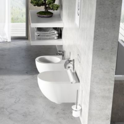 Ravak Uni Chrome RimOff miska WC wisząca bez kołnierza biała X01535