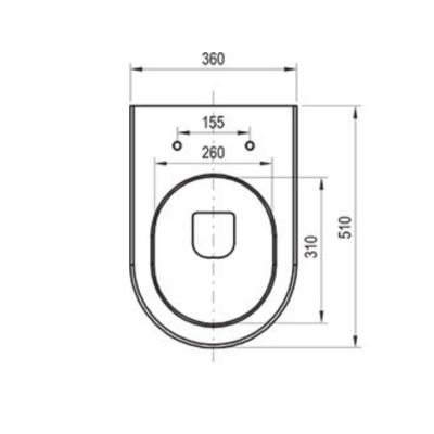 Ravak Chrome miska WC wisząca bez kołnierza czarny mat X01794
