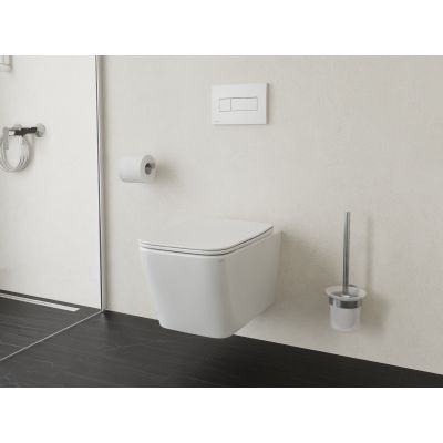 Ravak Natural miska WC z deską wolnoopadającą wisząca bez kołnierza biały połysk X01984