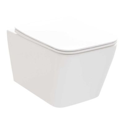 Ravak Natural miska WC z deską wolnoopadającą wisząca bez kołnierza biały połysk X01984