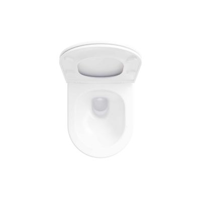 Ravak Flow miska WC z deską wolnoopadającą wisząca bez kołnierza biały połysk X01985