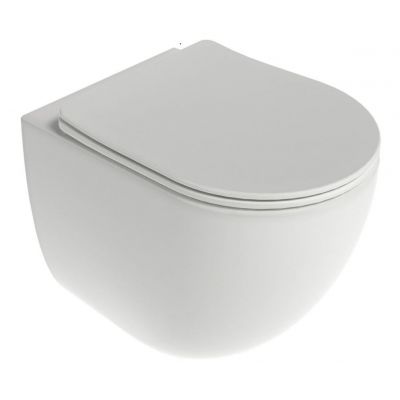 Ravak Chrome miska WC z deską wolnoopadającą wisząca bez kołnierza ze spłukiwaniem wirowym biały połysk X03121