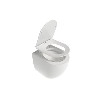 Ravak Chrome miska WC z deską wolnoopadającą wisząca bez kołnierza ze spłukiwaniem wirowym biały połysk X03121