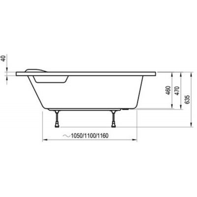 Ravak Asymmetric wanna narożna 150x100 cm lewa biała C441000000