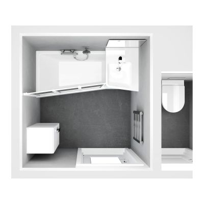 Ravak BeHappy II wanna narożna 160x75 cm prawa biała C971000000