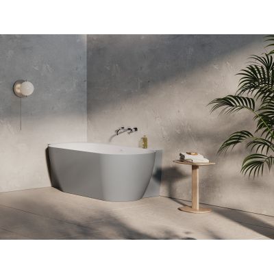 Ravak Freedom Corner II Tec Lewa wanna narożna 175x86 cm owalna biały/smoke grey CC91500000