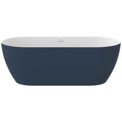 Ravak Freedom O Tec wanna wolnostojąca 170x77 cm owalna biały/Deepsea Blue CD21400000