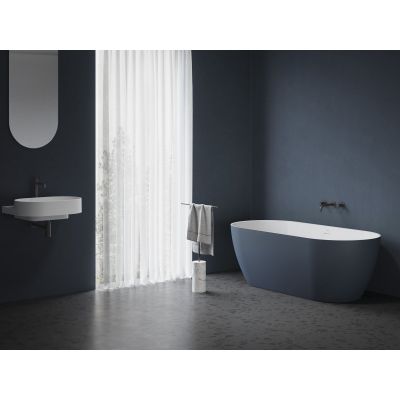 Ravak Freedom O Tec wanna wolnostojąca 170x77 cm owalna biały/Deepsea Blue CD21400000