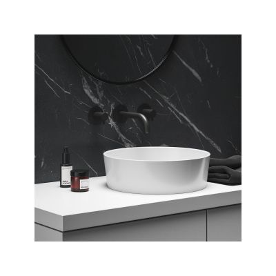 Ravak Moon 1 umywalka 40x40 cm nablatowa okrągła biała XJN01300000