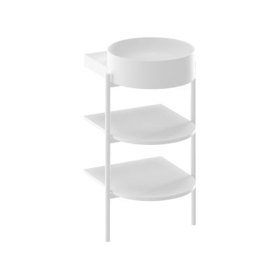 Ravak Yard umywalka 50x40,5 cm półokrągła ścienna biała XJX01040000