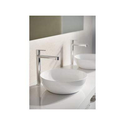 Ravak Uni umywalka 40x40 cm okrągła nablatowa biała XJX01140003