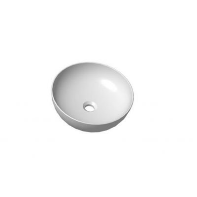Ravak Uni umywalka 40x40 cm okrągła nablatowa biała XJX01140003