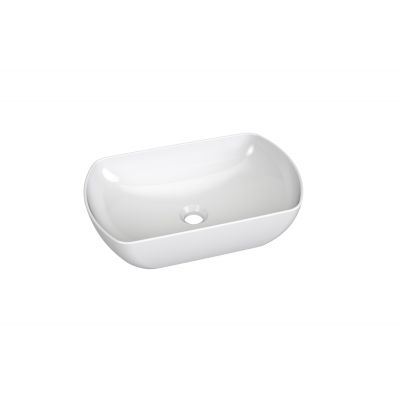 Ravak Uni umywalka 50x31 cm owalna nablatowa biała XJX01150004