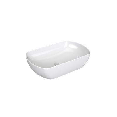 Ravak Uni umywalka 50x31 cm owalna nablatowa biała XJX01150004