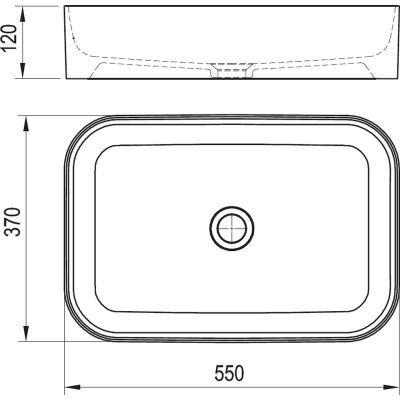 Zestaw Ravak Ceramic Slim R umywalka z baterią stojącą 10° korkiem chrom (XJX01155002, X01439, X070091)